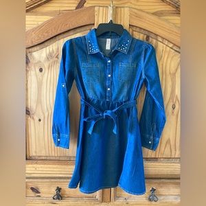 Justice Blue Denim Kids Casual Dress